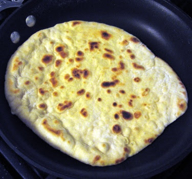 homemade naan bread