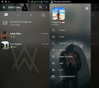 BBM MOD Transparan Tema Alan Walker v3.2.0.6 APK Terbaru