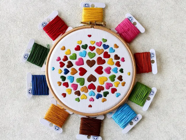 Full Valentine's Day Embroidery Kit