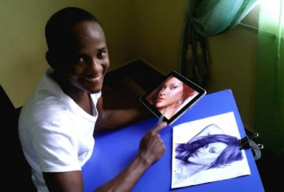 Meet The Nigerian BallPoint Pen Artist, Oscar Ukonu