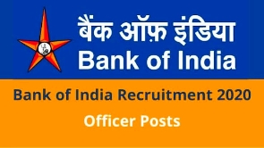 Bank of India (BOI) Recruitment 2020 Apply Online