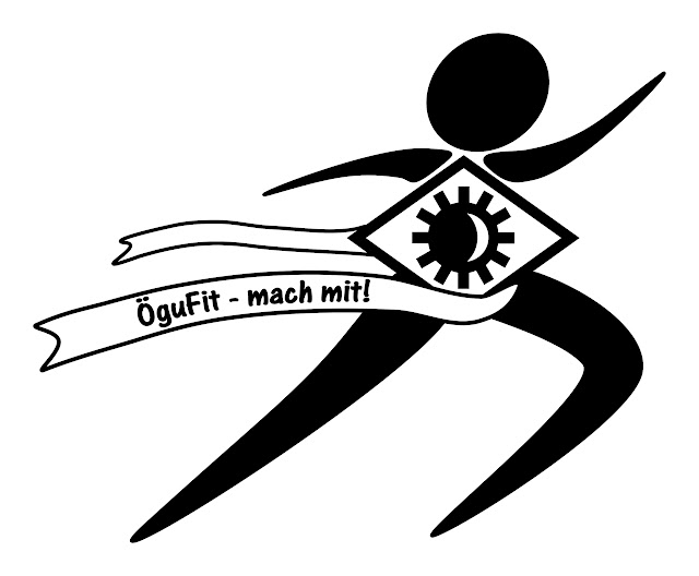 das ÖguFit logo der Ögussa für sportliche firmenaktivitäten....