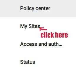 authorize your verified sites