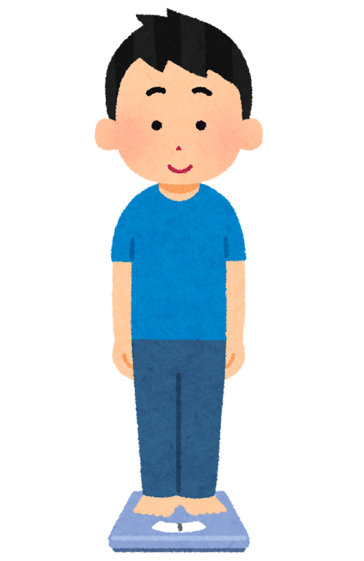 体重計に乗る人のイラスト 男性 かわいいフリー素材集 いらすとや