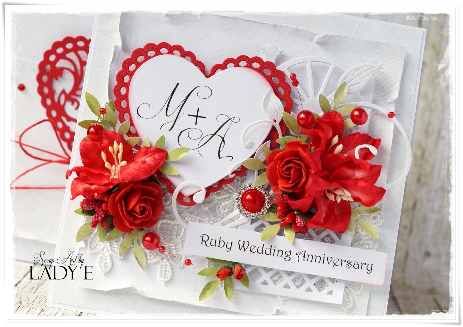 Wild Orchid Crafts 2 Wedding  Anniversary  Cards 