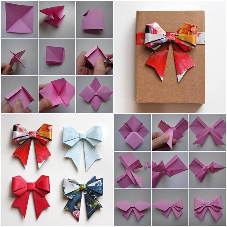 Do It Yourself Membuat Kreasi  Pita Origami  dari  Selembar 