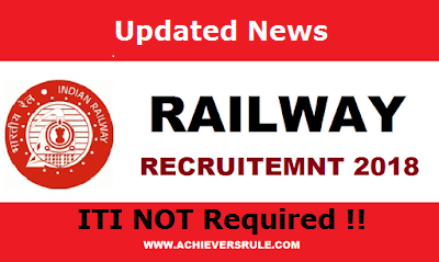 Good News for Railway Group – D Aspirants –  ITI Not Mandatory