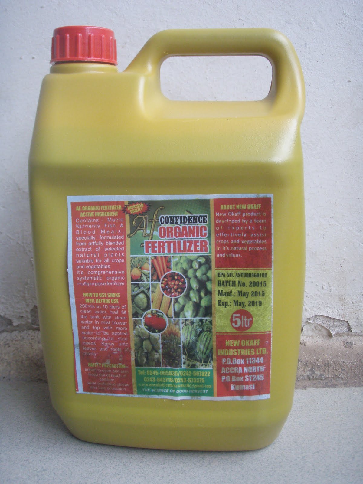 AF CONFIDENCE ORGANIC FERTILIZER