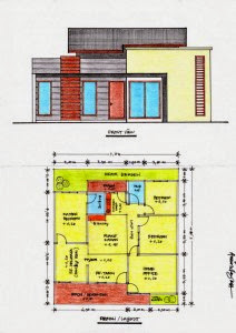 Desain Rumah Minimalis 10 X 13