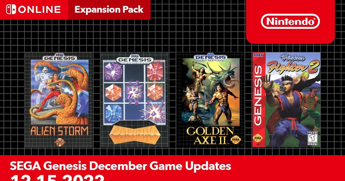 Nintendo Switch Online + Pacote adicional recebe novos jogos de SEGA Mega  Drive em atualização