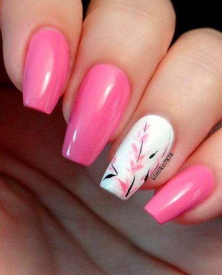 cute summer nail art design