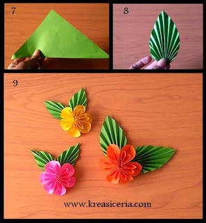 Tutorial membuat origami bunga cantik part 2