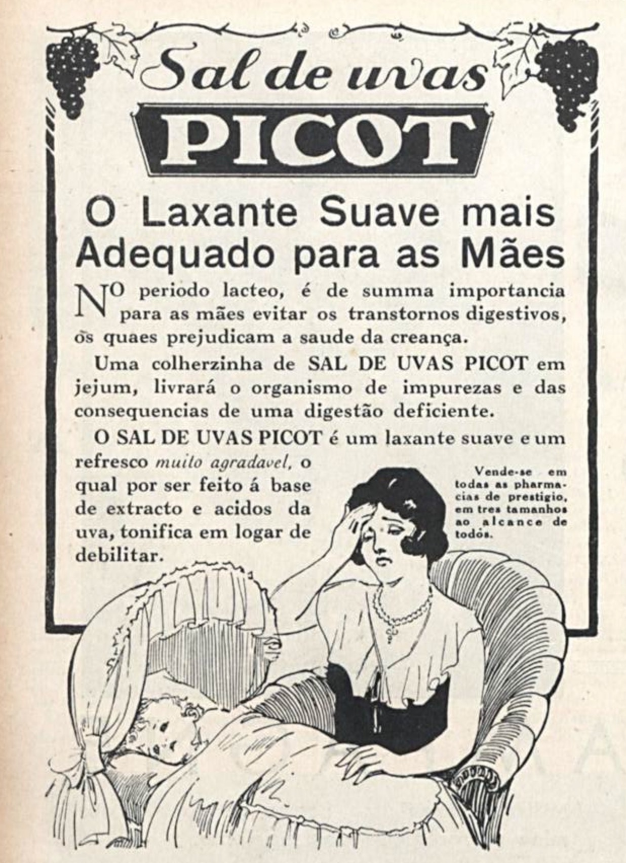 Propaganda antiga do Sal de Uvas Picot veiculado em 1931