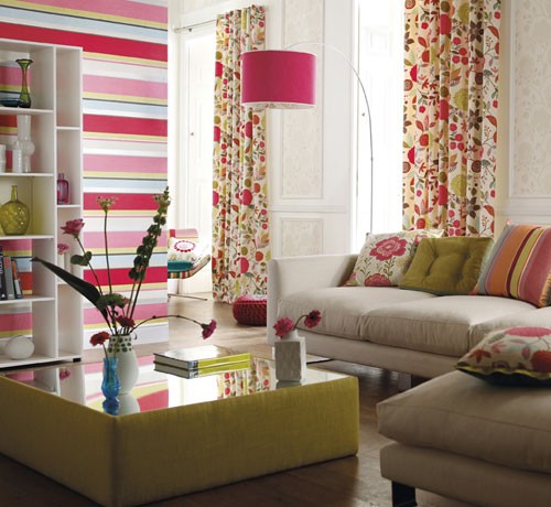 Modern Furniture: 2013 Colorful Living Room Decorating Ideas