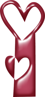 Alfabeto Rojo con Corazones.