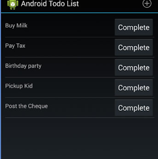 Android Todo List Application