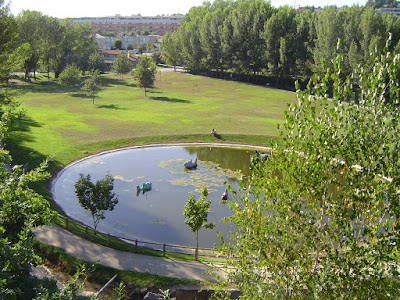 O agradável parque da cidade