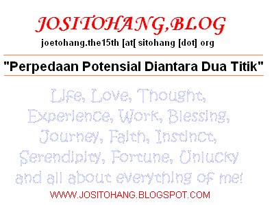 JoSITOHANG Blog