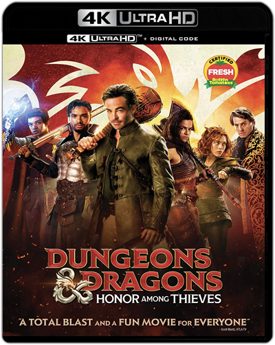 Dungeons & Dragons: Honor Among Thieves (2023) 2160p HDR BDRip Dual Latino-Inglés [Subt. Esp] (Fantástico. Aventuras)