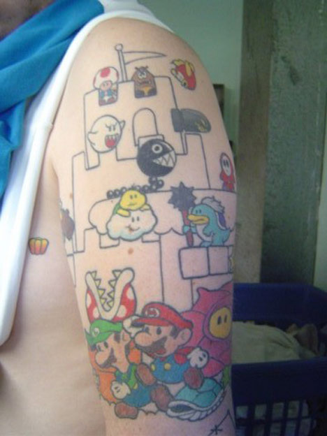 Video Game Hero Tattoos - Funny Bizarre Pictures