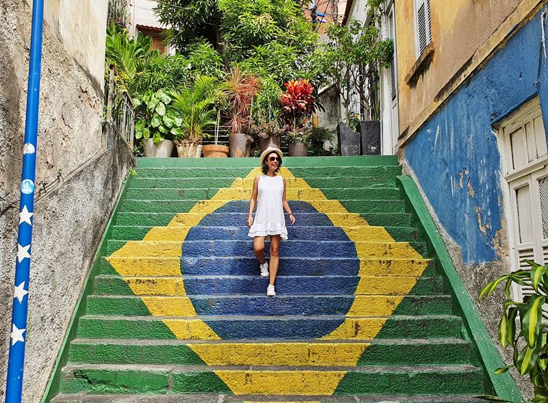 Escadaria Bandeira do Brasil Rio de Janeiro