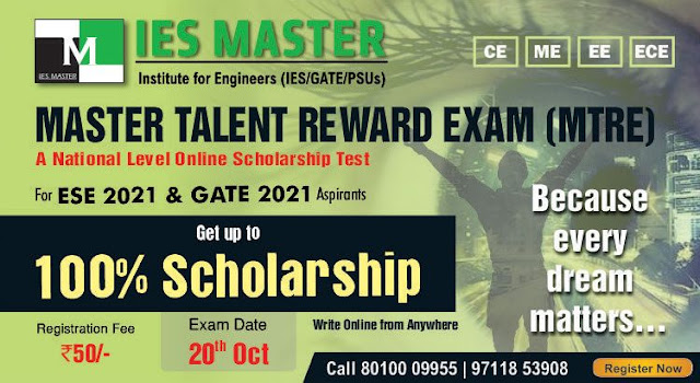 National Scholarship Test for GATE and ESE 2021