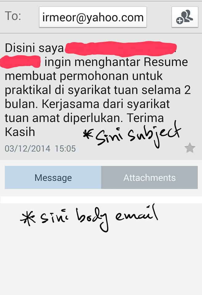 Buasir Otak: Cara yang salah untuk hantar resume mohon kerja