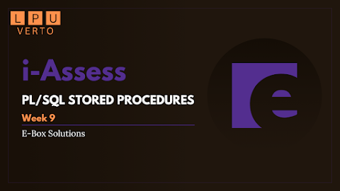  Week9 - Stored Procedures / Assess