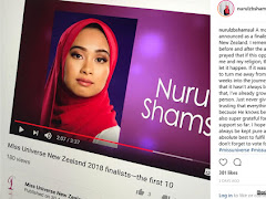 Nurul Shamsul, Gadis Melayu Berhijab Pertama Sertai Miss Universe New Zealand