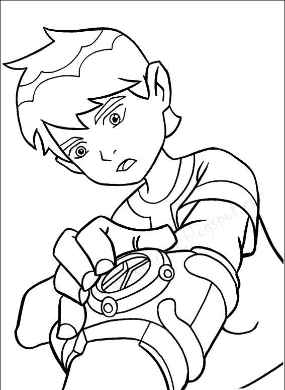Download Ben 10 Coloring Pages
