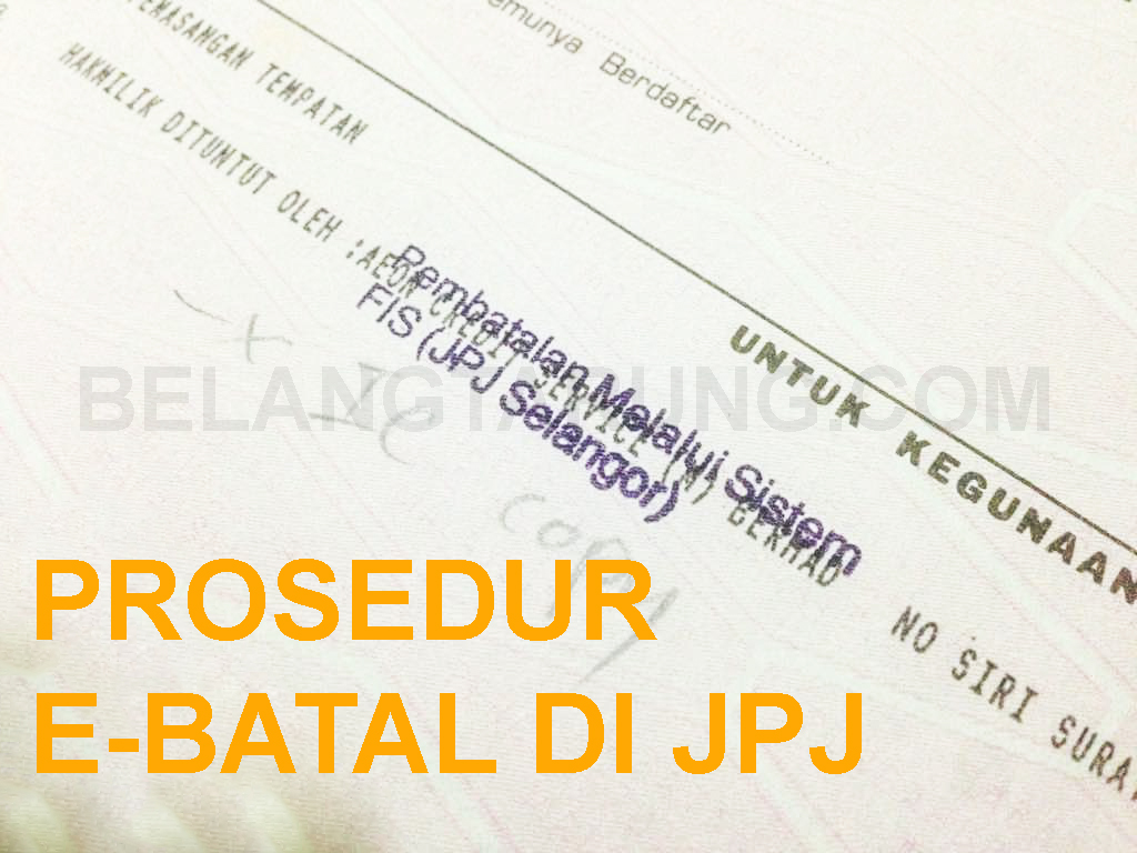 Prosedur Selepas Habis Bayar Ansuran Kenderaan Di JPJ Padang Jawa 