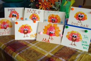 Homemade Thanksgiving Placecards