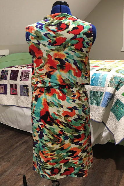 Simplicity 8178 made with a Joann fabrics' knit.