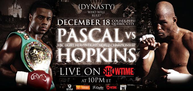 bernard hopkins vs jean pascal. champion Jean Pascal (26-1