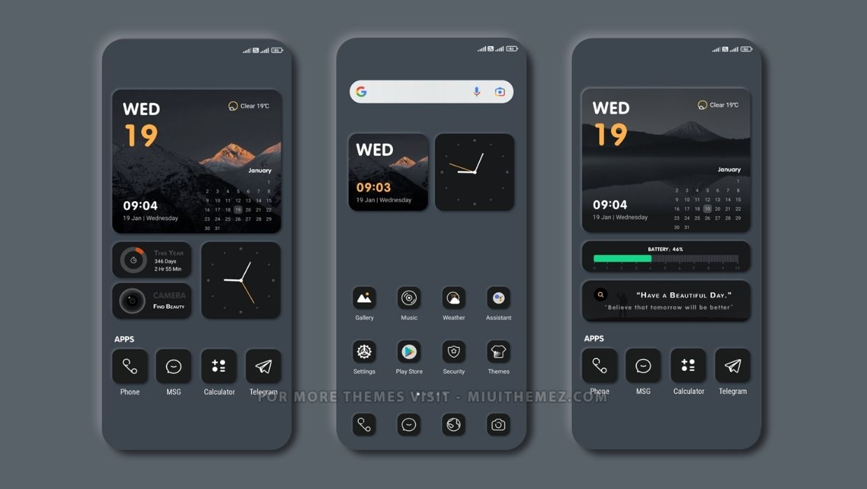 Gray METAL MIUI Theme