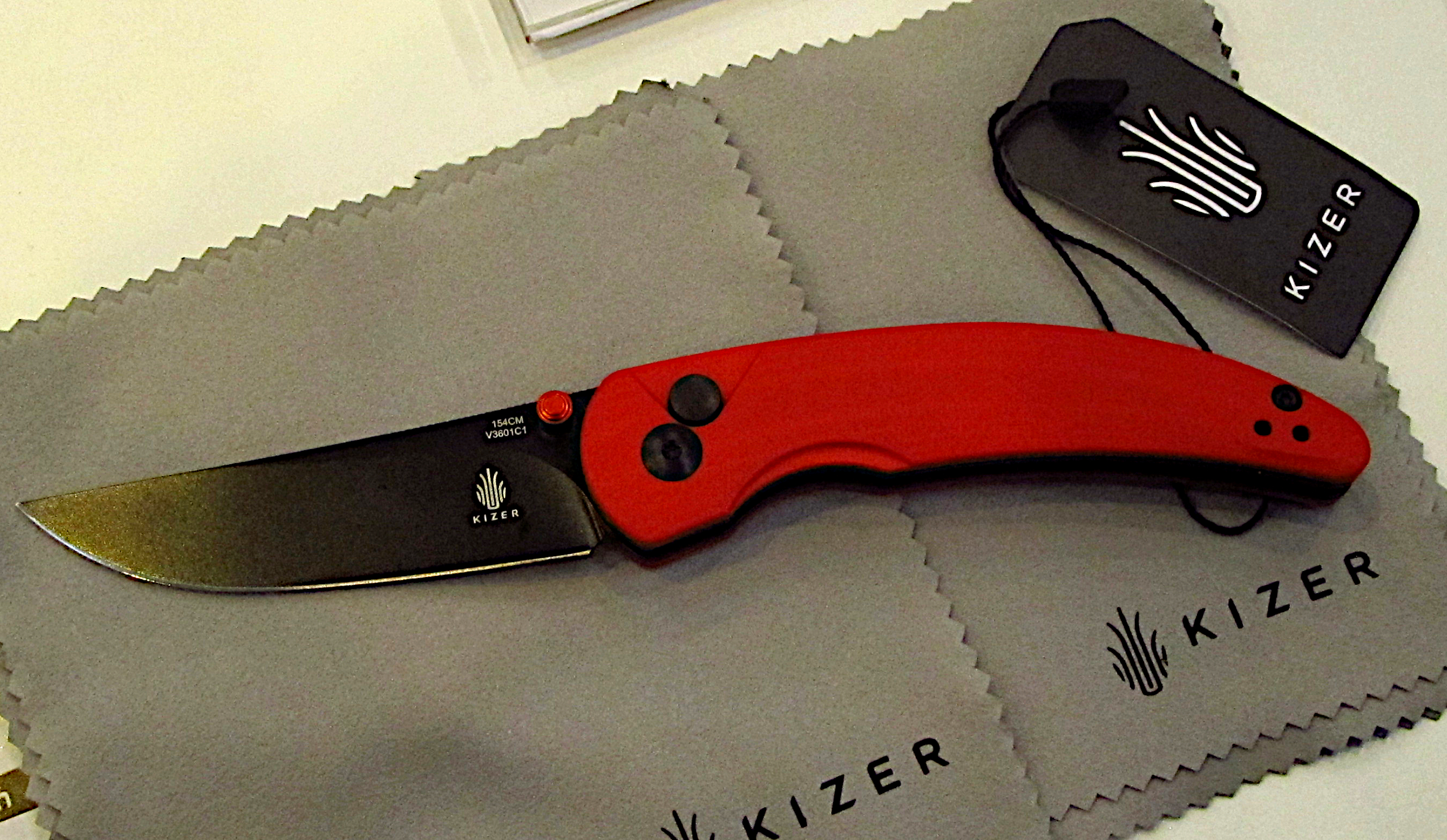  Kizer Chili Pepper EDC Knife, 3 Inches 154CM Blade