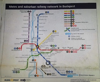 Carte du métro de Budapest