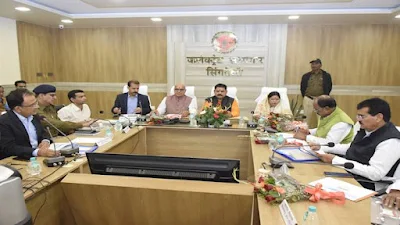 केन्द्रीय खनन राज्यमंत्री के अध्यक्षता में आकांक्षी जिला की बैठक आयोजित