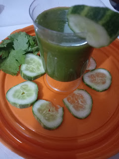 Green Celery smoothie without milk