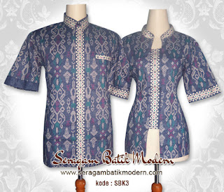 Seragam Batik Kantor Sarimbit Modern