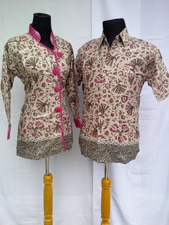 Foto Baju Batik Couple Kerja