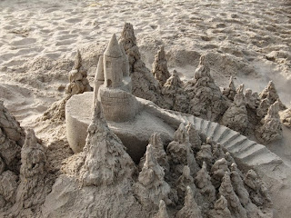 Sandcastle made on Virginia Beach