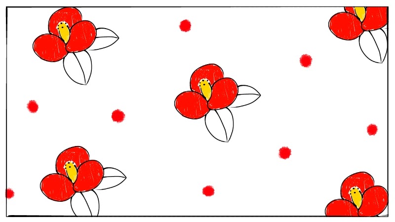 簡単な椿の花のイラストの描き方 遠北ほのかのイラストサイト 簡単な椿の花のイラストの描き方 遠北ほのかのイラストサイト
