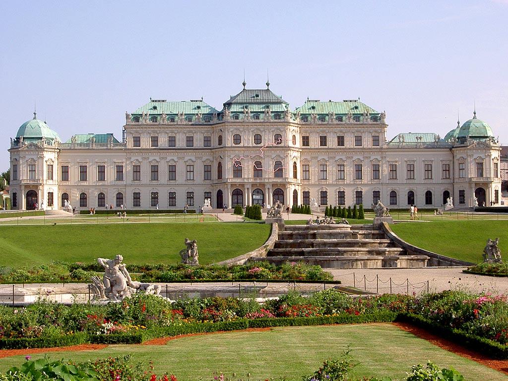 beautiful place baroque belvedere palace vienna from austria