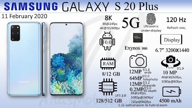 Samsung Galaxy S 20 plus