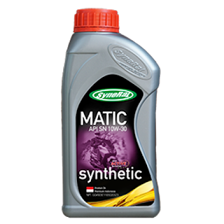 Oli Terbaik untuk Motor Matic SyneRal Synthetic MATIC API SN 10W-30 JASO MB