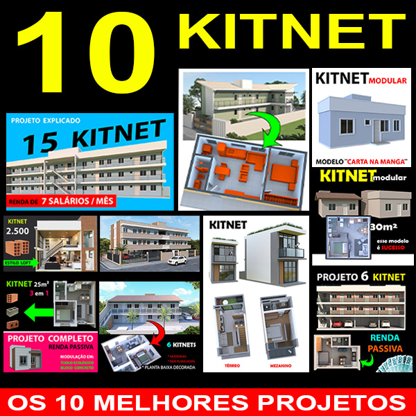 10 projetos de kitnet para investir