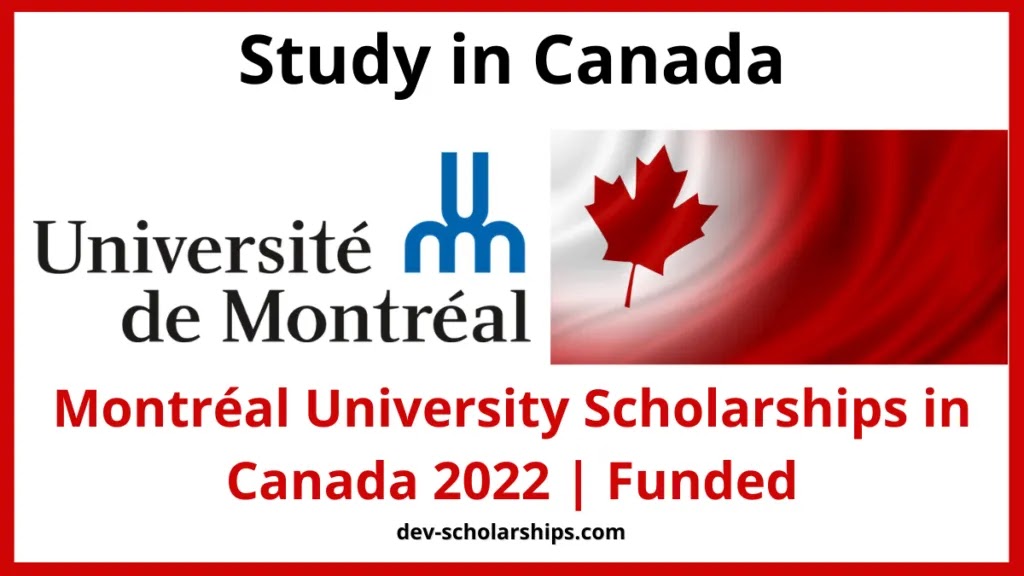 Bourses d'études de l'Université de Montréal au Canada 2022