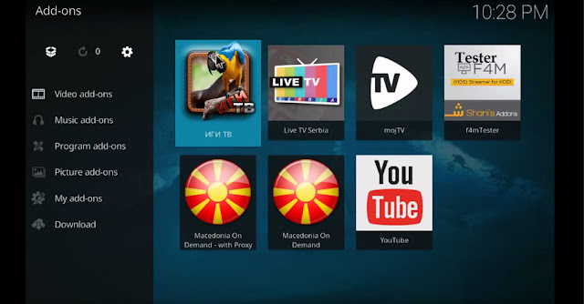 EX-YU IPTV channels - Kodi accessories for free watching TV channels