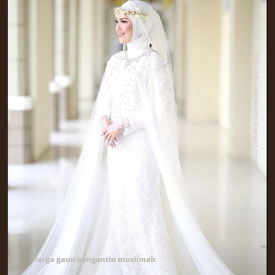 harga gaun pengantin muslimah